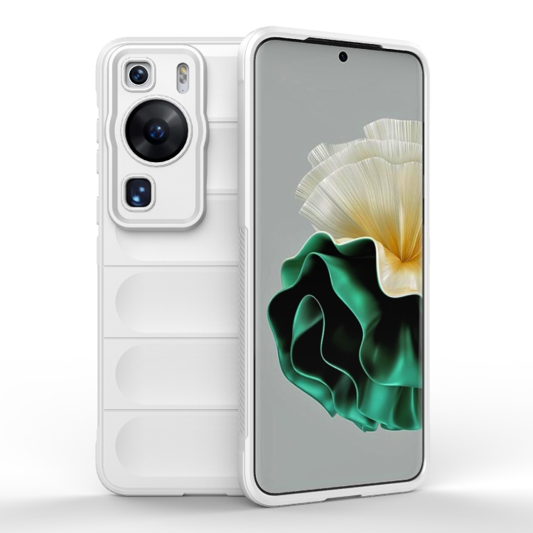

For Huawei P60 Magic Shield TPU + Flannel Phone Case(White)