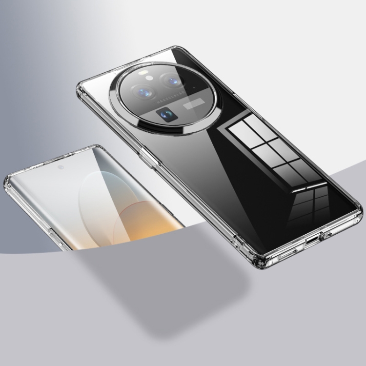 

For OPPO Find X6 Pro Armor Clear TPU Hard PC Phone Case(Clear)