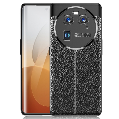 

For OPPO Find X6 Litchi Texture Shockproof TPU Phone Case(Black)