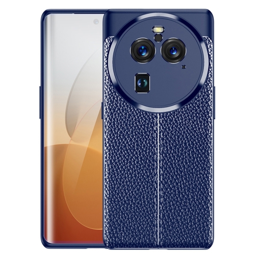 

For OPPO Find X6 Pro Litchi Texture Shockproof TPU Phone Case(Blue)