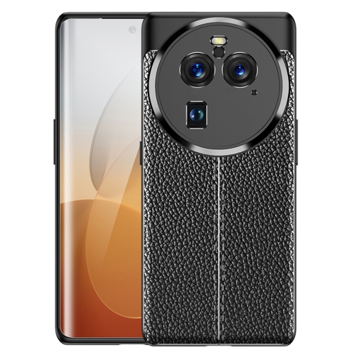 

For OPPO Find X6 Pro Litchi Texture Shockproof TPU Phone Case(Black)