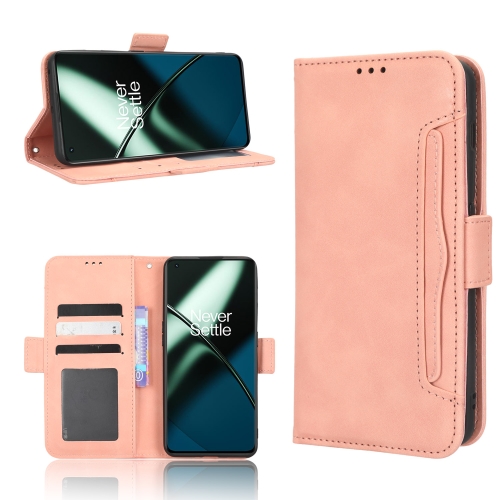 

For OnePlus 11R / Ace 2 Skin Feel Calf Texture Card Slots Leather Phone Case(Pink)