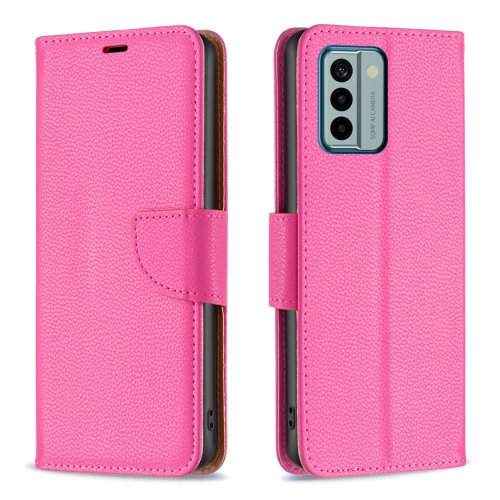 

For Nokia G22 Litchi Texture Pure Color Leather Phone Case(Rose Red)