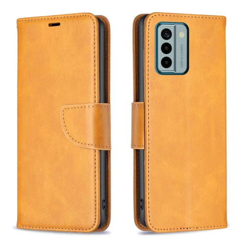 

For Nokia G22 Lambskin Texture Leather Phone Case(Yellow)