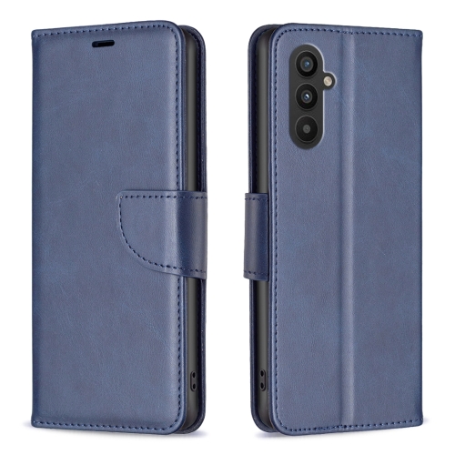 

For Samsung Galaxy A24 4G Lambskin Texture Leather Phone Case(Blue)