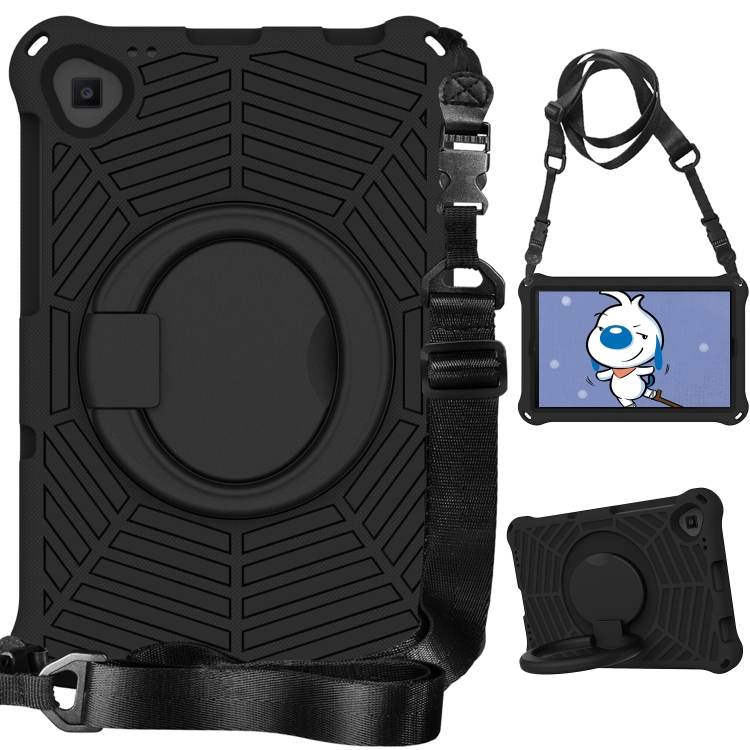 

For Lenovo Tab K10 Spider King Silicone Protective Tablet Case(Black)