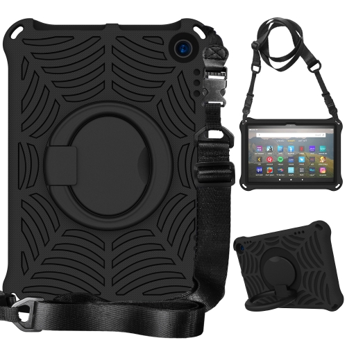 

For Amazon Kindle Fire HD 8 2022 / 2020 Spider King Silicone Protective Tablet Case(Black)