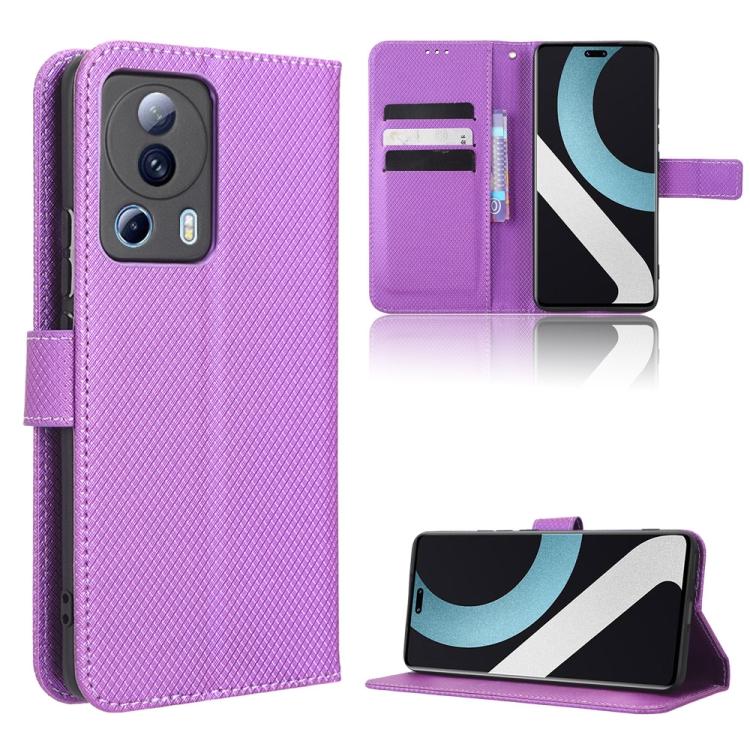 

For Xiaomi 13 Lite / Civi 2 5G Diamond Texture Leather Phone Case(Purple)