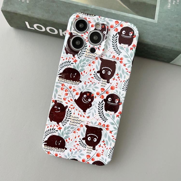 

For iPhone 11 Pro Max Precise Hole Glossy PC Phone Case(Plant Spirit)