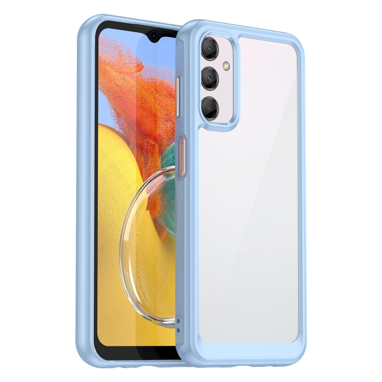 

For Samsung Galaxy M14 5G Colorful Series Acrylic + TPU Phone Case(Blue)
