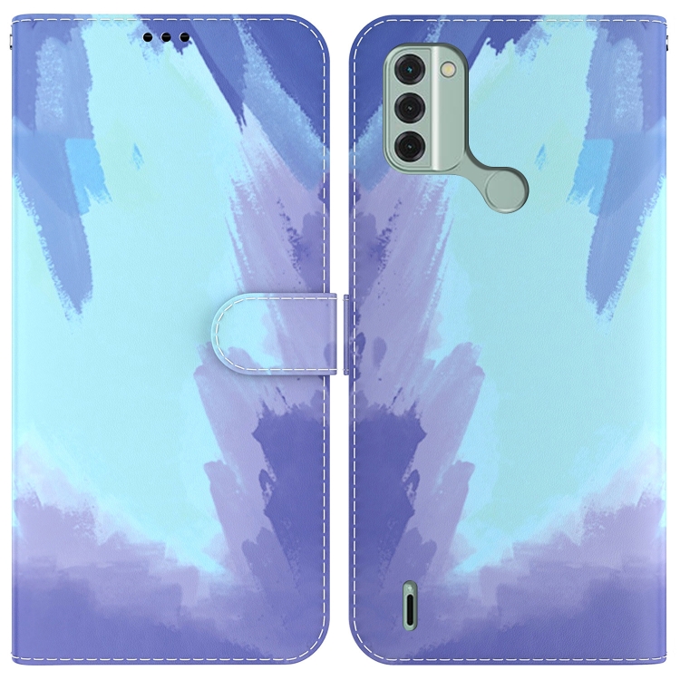 

For Nokia C31 Watercolor Pattern Flip Leather Phone Case(Winter Snow)