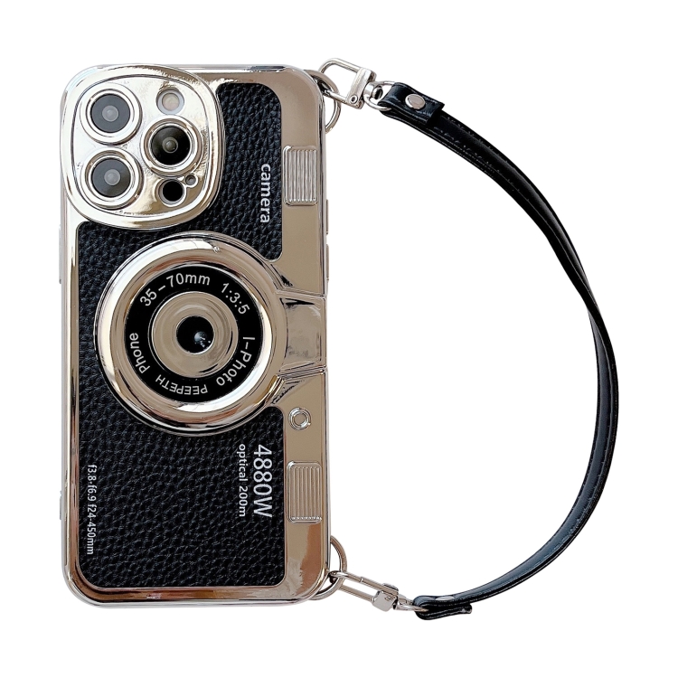 

For iPhone 14 Pro Camera Style Phone Case(Black)