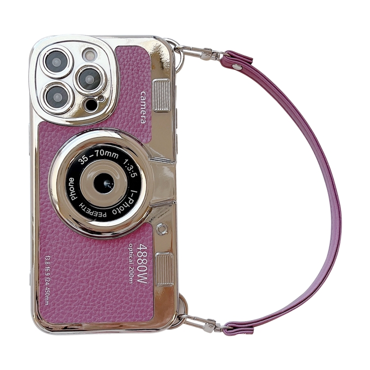 

For iPhone 14 Plus Camera Style Phone Case(Purple)