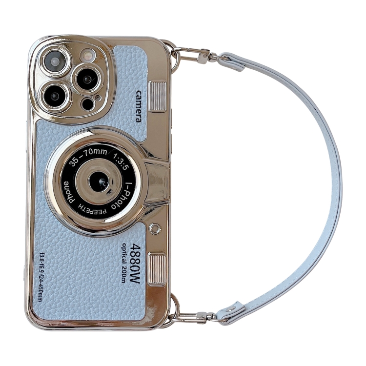 

For iPhone 12 Pro Camera Style Phone Case(Sky Blue)