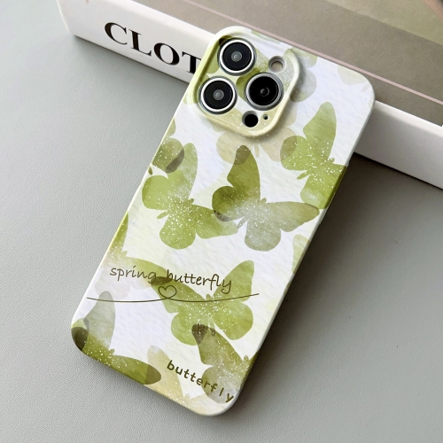 

For iPhone 14 Precise Hole Glossy PC Phone Case(Summer Butterfly)