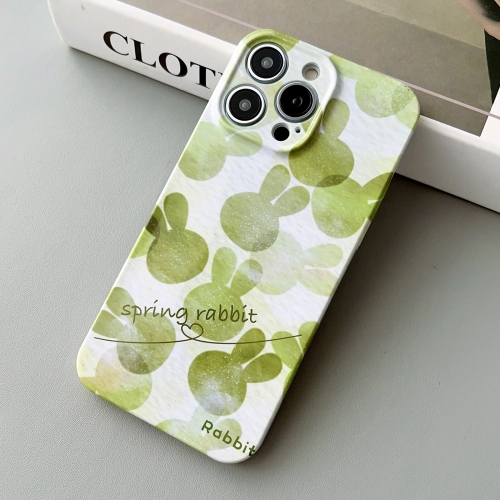 

For iPhone 13 Pro Precise Hole Glossy PC Phone Case(Summer Rabbit)