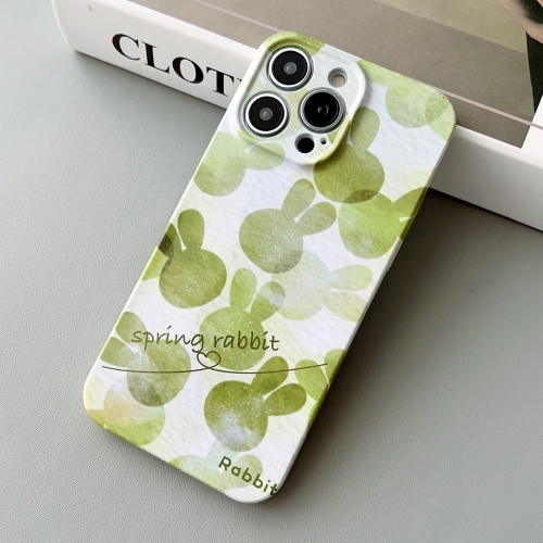 

For iPhone 13 Pro Max Precise Hole Glossy PC Phone Case(Summer Rabbit)