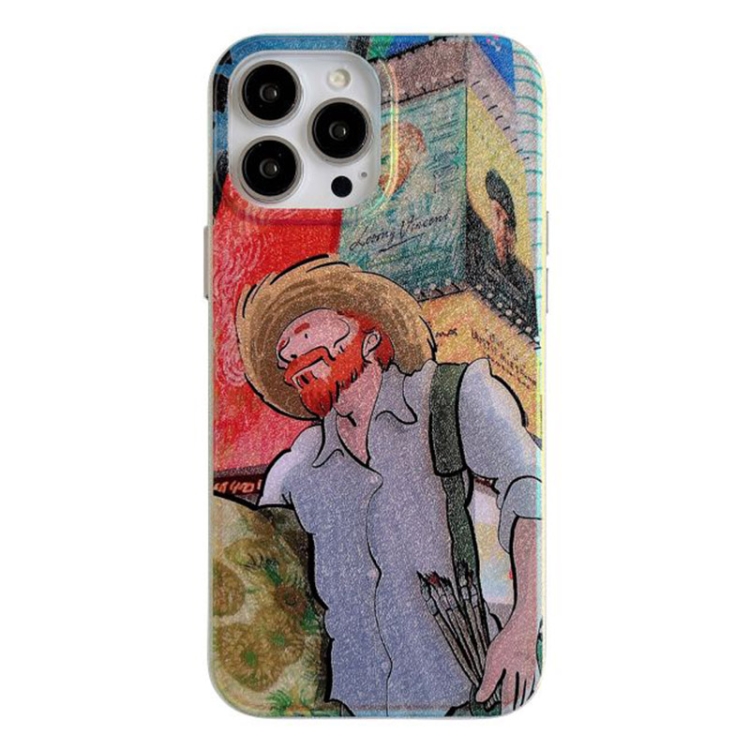 

For iPhone 12 Pro Max Silk Texture Phone Case(Walking)