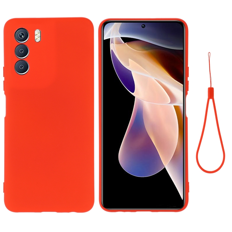 

For Infinix Zero 5G 2023 Pure Color Liquid Silicone Shockproof Phone Case(Red)