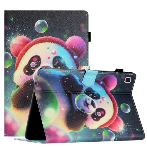 

For Samsung Galaxy Tab S6 Lite P610/615 Coloured Drawing Stitching Smart Leather Tablet Case(Panda)