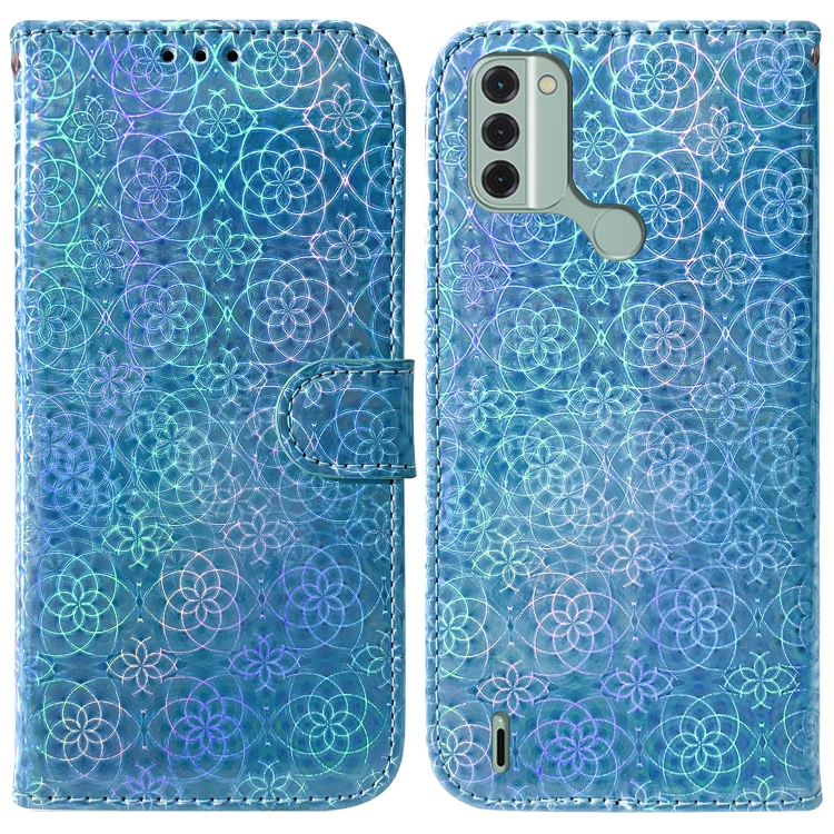 

For Nokia C31 Colorful Magnetic Buckle Leather Phone Case(Blue)