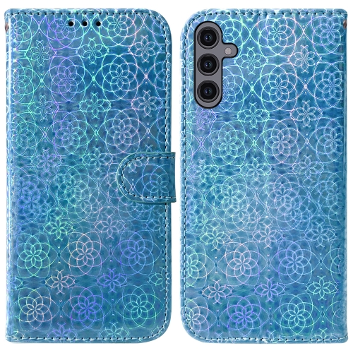 

For Samsung Galaxy A24 4G Colorful Magnetic Buckle Leather Phone Case(Blue)