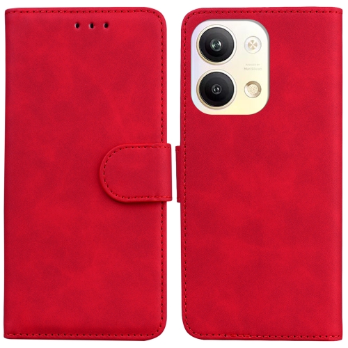 

For OPPO Reno9 Pro Skin Feel Pure Color Flip Leather Phone Case(Red)