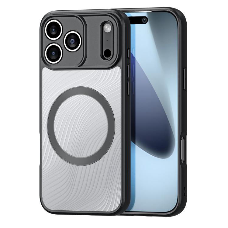 

For iPhone 17 Pro Max DUX DUCIS Aimo Mag Series TPU + PC MagSafe Frosted Feel Phone Case(Black)