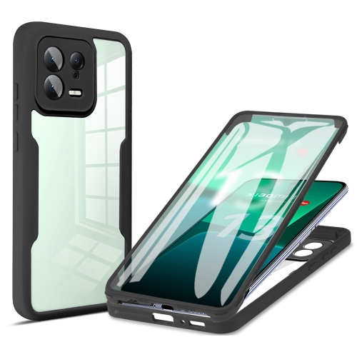 

For Xiaomi 13 Acrylic + TPU 360 Degrees Full Coverage Phone Case(Black)