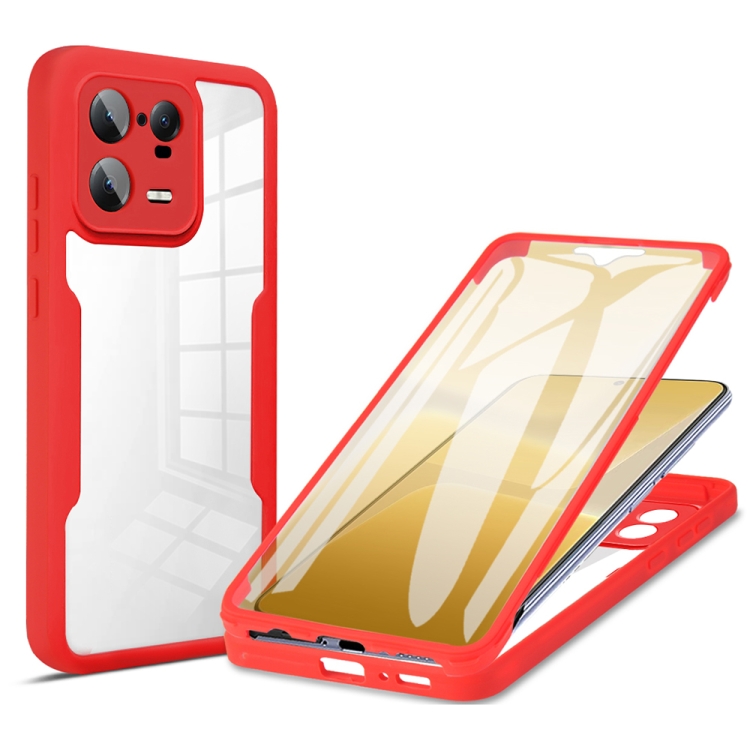 

For Xiaomi 13 Pro Acrylic + TPU 360 Degrees Full Coverage Phone Case(Red)