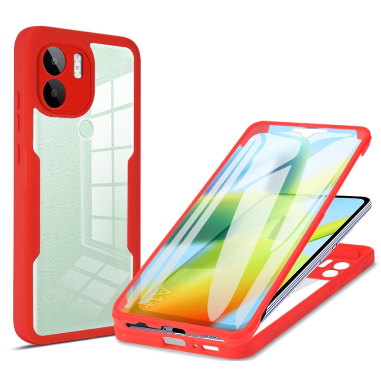 

For Xiaomi Redmi A1+ Acrylic + TPU 360 Degrees Full Coverage Phone Case(Red)