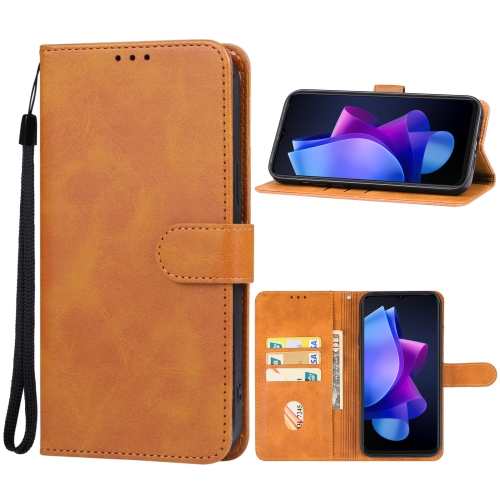 

For Tecno Spark 10 / 10C Leather Phone Case(Brown)