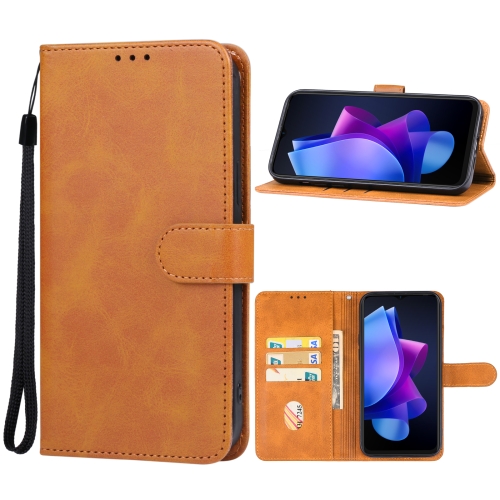 

For Tecno Spark 10C Leather Phone Case(Brown)