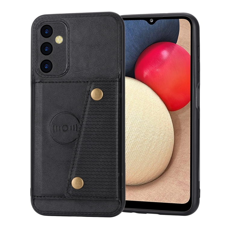 

For Samsung Galaxy A34 5G Double Buckle Magnetic Phone Case(Black)