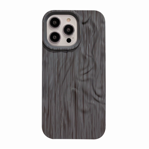 

For iPhone 13 Pro Pleated Wood Grain TPU Phone Case(Grey)