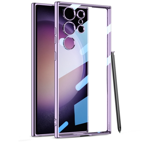 

For Samsung Galaxy S23 Ultra 5G GKK Full Coverage TPU Phantom Phone Case with Pen(Purple)