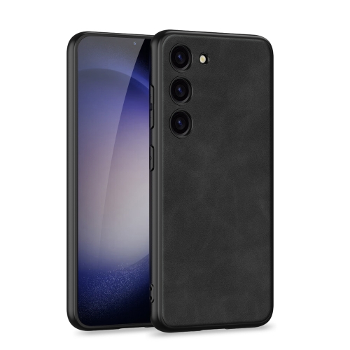 

For Samsung Galaxy S23+ 5G GKK Skin-feel Leather Full Coverage Phone Case(Black)