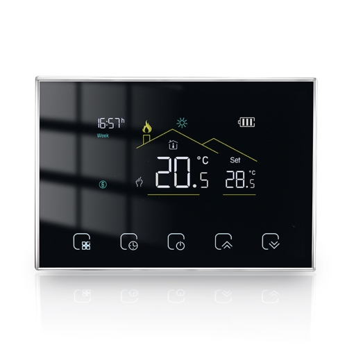 

BHT-8000RF-VA- GBW Wireless Smart LED Screen Thermostat With WiFi, Specification:Electric Heating