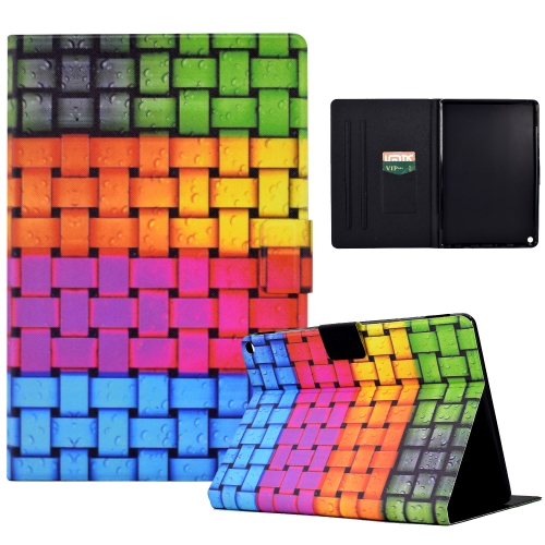 

For Amazon Kindle Fire HD10 2021 Coloured Drawing Smart Leather Tablet Case(Braided Belt)