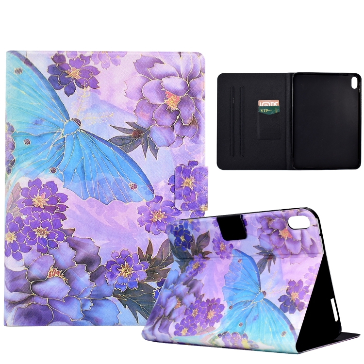 

For Lenovo Tab P11 Coloured Drawing Smart Leather Tablet Case(Peony Butterfly)