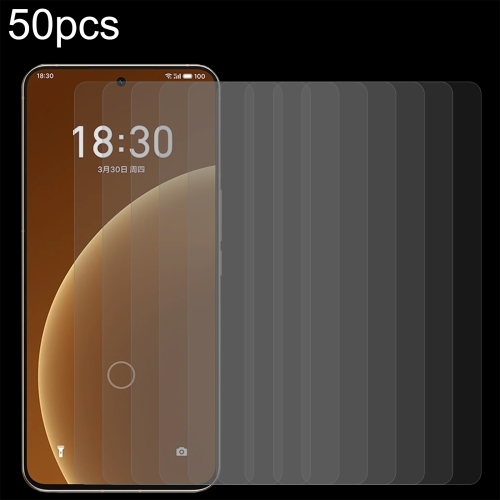 

For Meizu 20 Infinity 50 PCS 0.26mm 9H 2.5D Tempered Glass Film