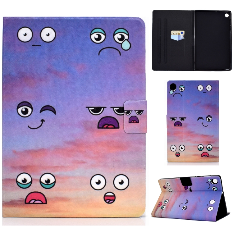 

For Huawei MatePad SE Colored Drawing Horizontal Flip Tablet Leather Case(Expression)