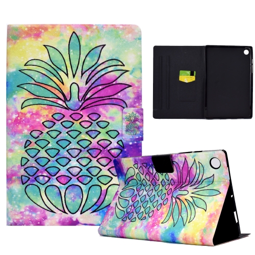 

For Huawei MatePad SE Colored Drawing Horizontal Flip Tablet Leather Case(Colored Pineapple)