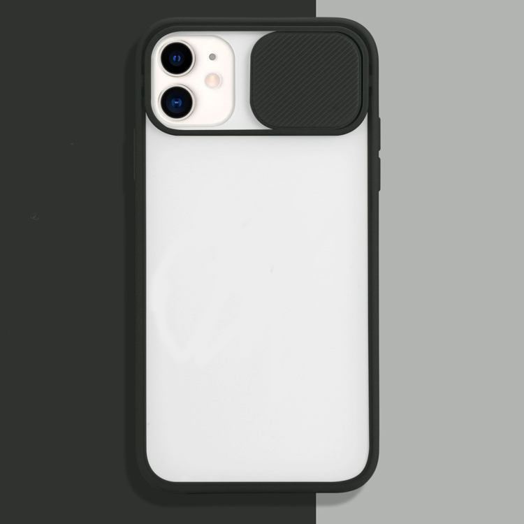 

For iPhone 11 Pro Sliding Camera Cover Design TPU Protective Case(Black)