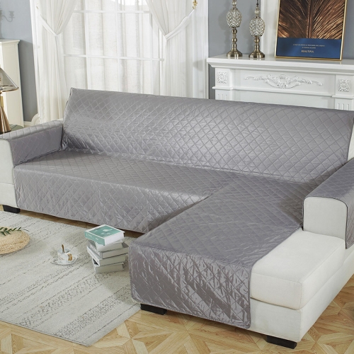 

Waterproof Non-slip Pet Cushion One-piece Assemble Sofa Cover, Size:Left-240x270cm(Grey)