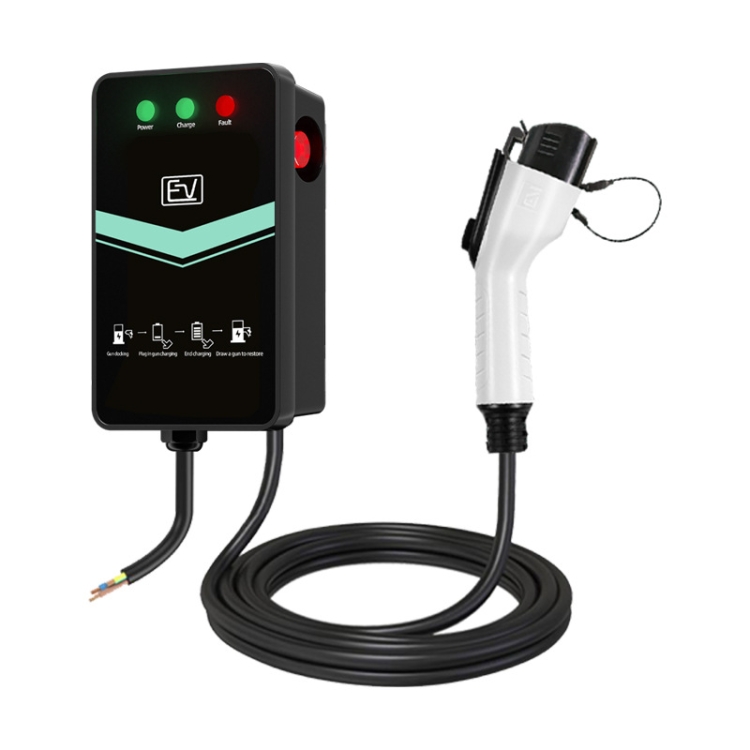 

EV 32A Wall-Mounted New Energy Vehicle Charging Pile Home Car Charger, Cable Length: 5m, Plug:Type 1(White)
