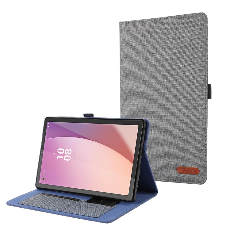 

For Lenovo Tab M9 Fabric Leather Tablet Case(Grey)