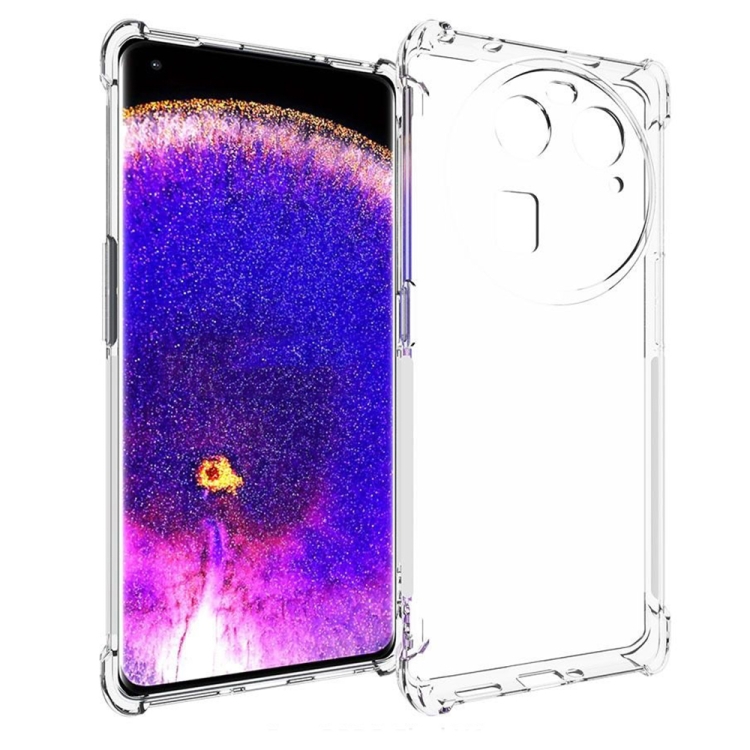 

For OPPO Find X6 Shockproof Non-slip Thickening TPU Phone Case(Transparent)
