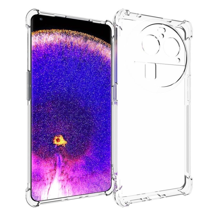 

For OPPO Find X6 Pro Shockproof Non-slip Thickening TPU Phone Case(Transparent)