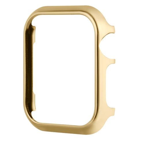 

For Apple Watch Series 3&2&1 42mm Mirror Hollow Watch Protective Case(Gold)